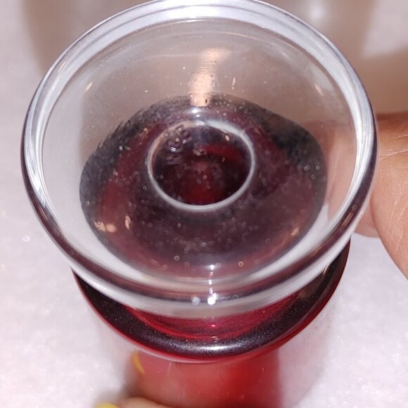 2 Vintage Luminarc France Ruby Red Cordial Glasses - Picture 2 of 4